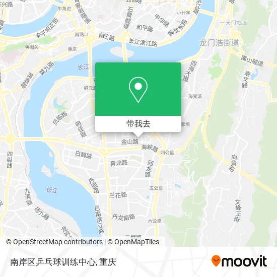 南岸区乒乓球训练中心地图