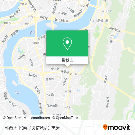 韩蒸天下(南坪协信城店)地图