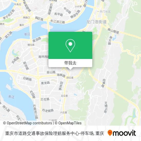 重庆市道路交通事故保险理赔服务中心-停车场地图