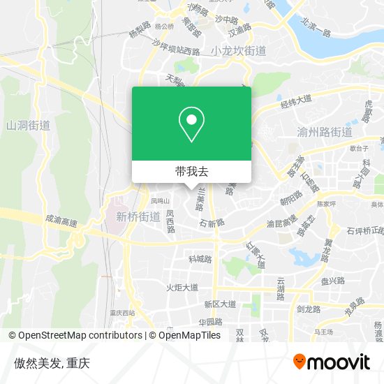 傲然美发地图