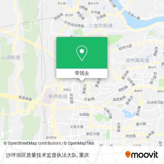 沙坪坝区质量技术监督执法大队地图