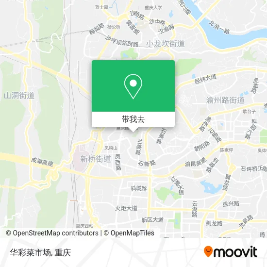 华彩菜市场地图