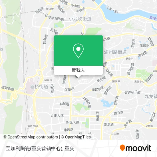 宝加利陶瓷(重庆营销中心)地图