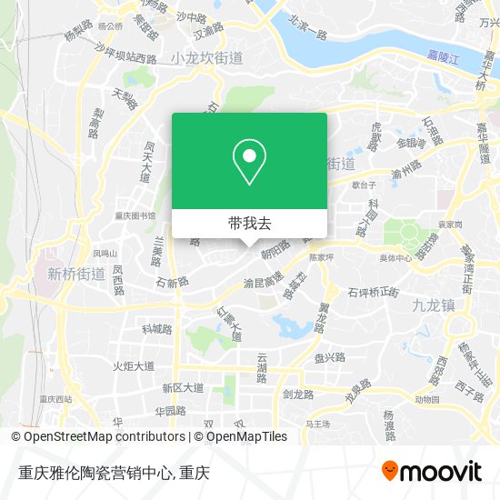 重庆雅伦陶瓷营销中心地图