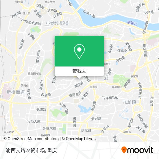 渝西支路农贸市场地图