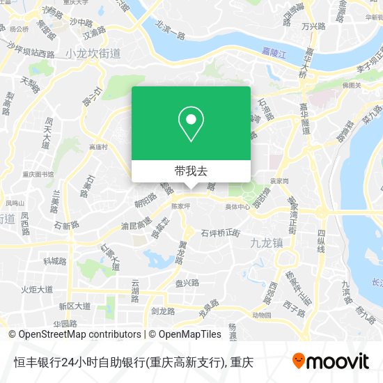 恒丰银行24小时自助银行(重庆高新支行)地图