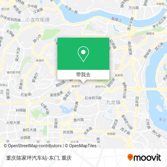 重庆陈家坪汽车站-东门地图