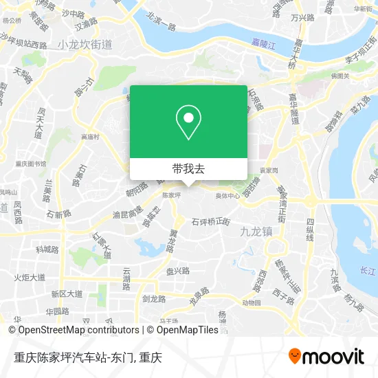 重庆陈家坪汽车站-东门地图