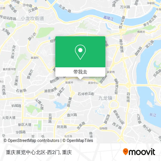 重庆展览中心北区-西2门地图