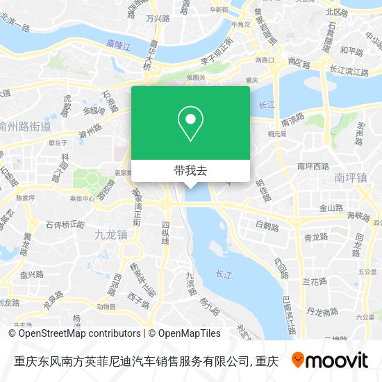 重庆东风南方英菲尼迪汽车销售服务有限公司地图