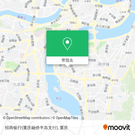 招商银行(重庆融侨半岛支行)地图