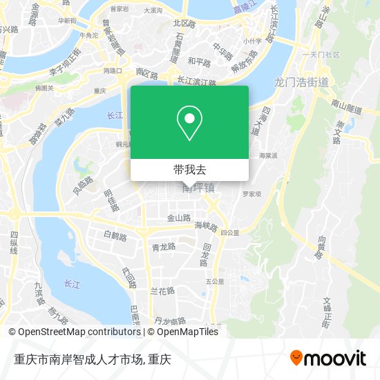 重庆市南岸智成人才市场地图