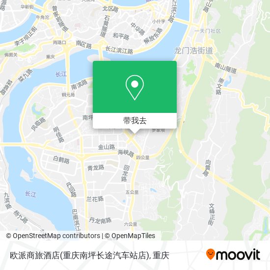 欧派商旅酒店(重庆南坪长途汽车站店)地图