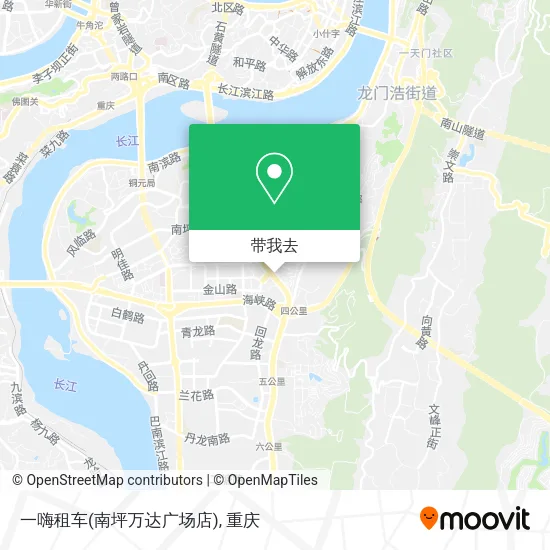 一嗨租车(南坪万达广场店)地图
