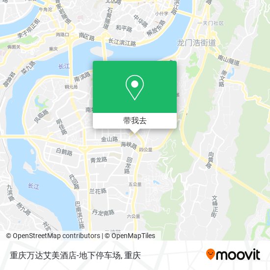 重庆万达艾美酒店-地下停车场地图