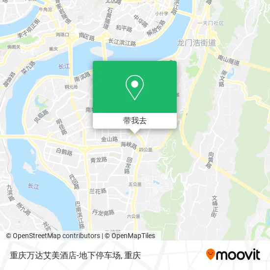 重庆万达艾美酒店-地下停车场地图
