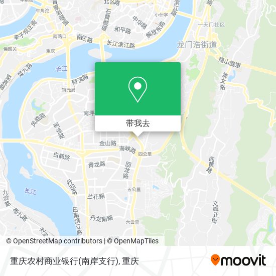 重庆农村商业银行(南岸支行)地图