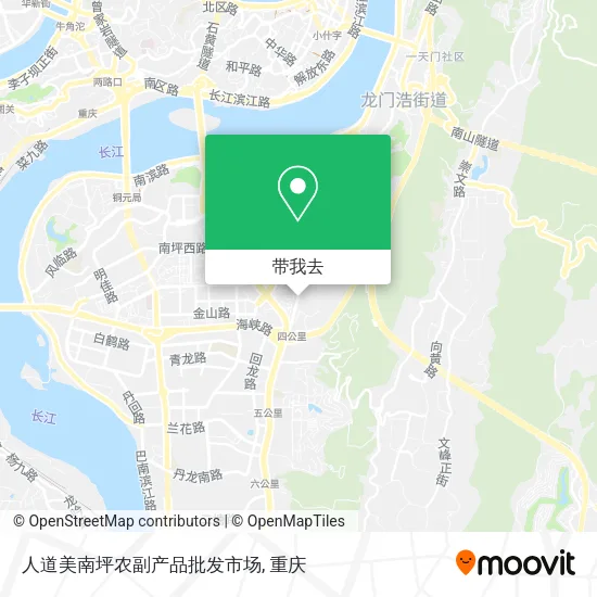 人道美南坪农副产品批发市场地图