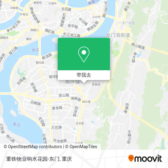 重铁物业响水花园-东门地图