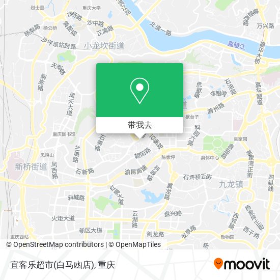 宜客乐超市(白马凼店)地图