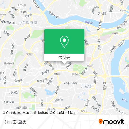 张口面地图