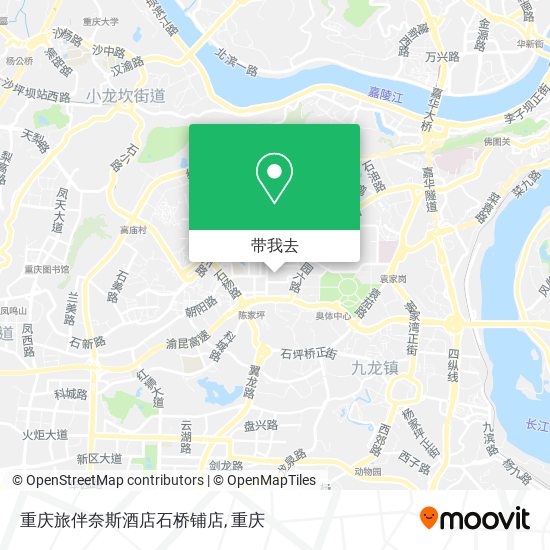 重庆旅伴奈斯酒店石桥铺店地图