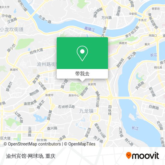渝州宾馆-网球场地图