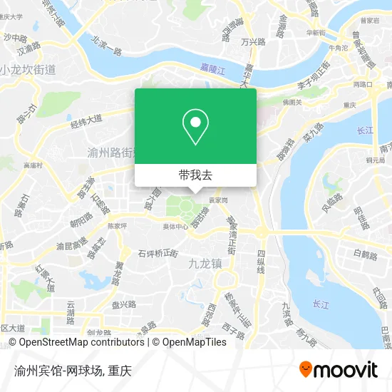 渝州宾馆-网球场地图