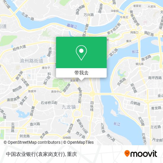 中国农业银行(袁家岗支行)地图