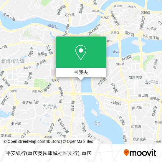 平安银行(重庆奥园康城社区支行)地图