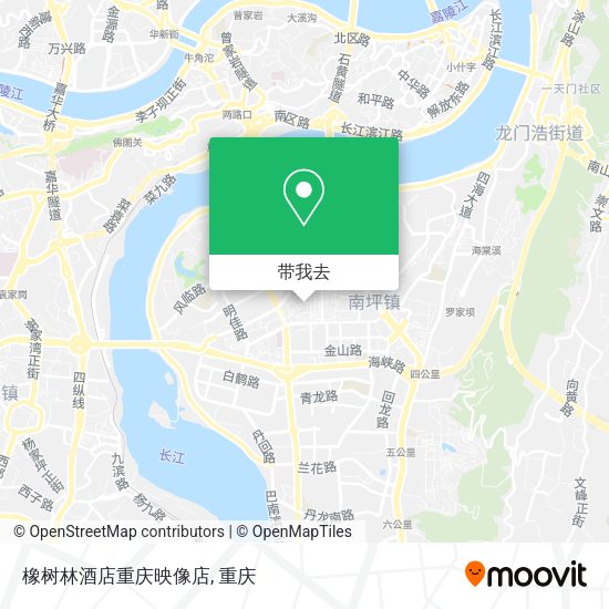 橡树林酒店重庆映像店地图