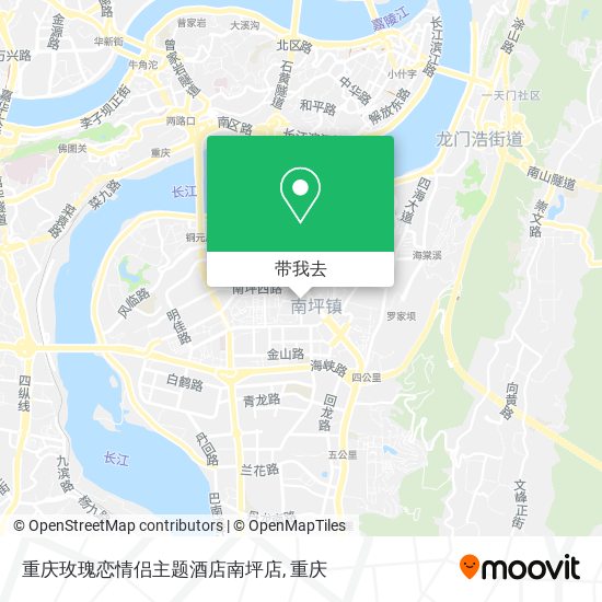 重庆玫瑰恋情侣主题酒店南坪店地图