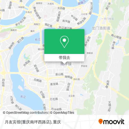 月友宾馆(重庆南坪西路店)地图