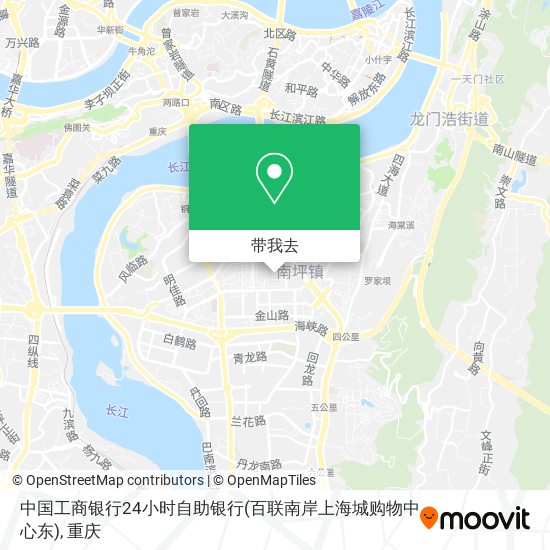 中国工商银行24小时自助银行(百联南岸上海城购物中心东)地图