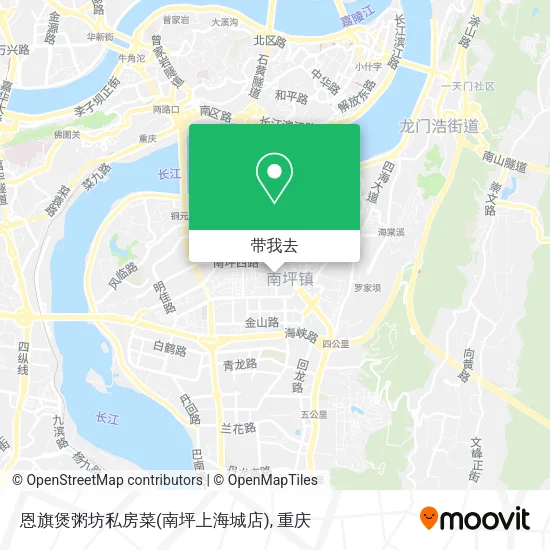 恩旗煲粥坊私房菜(南坪上海城店)地图