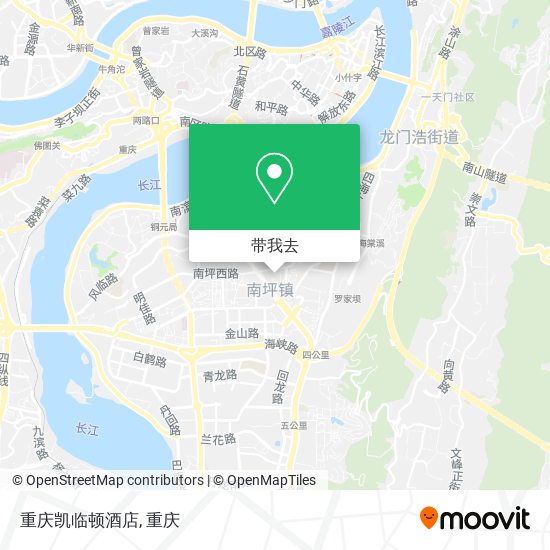 重庆凯临顿酒店地图
