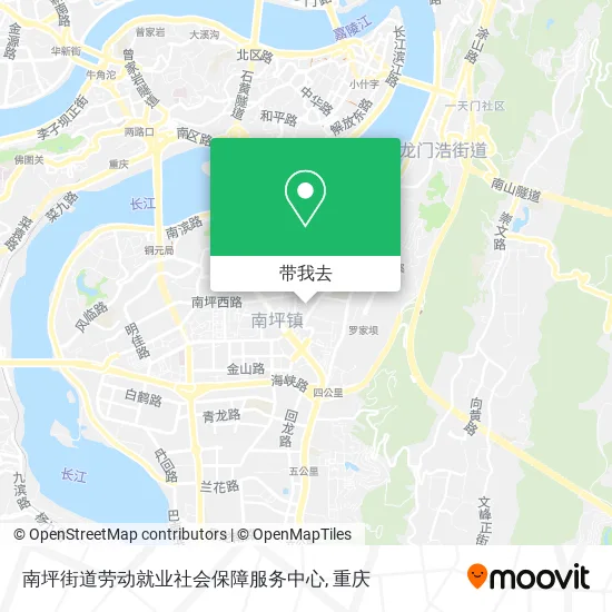 南坪街道劳动就业社会保障服务中心地图