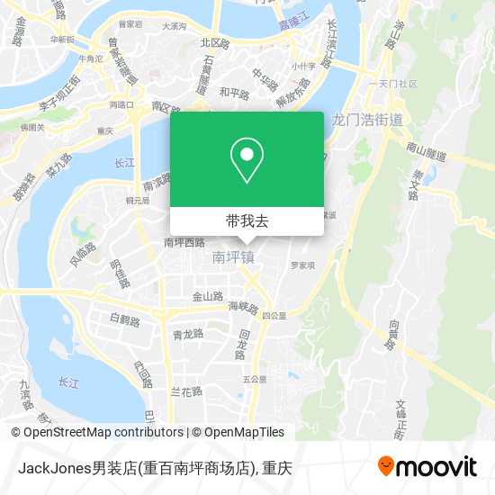 JackJones男装店(重百南坪商场店)地图