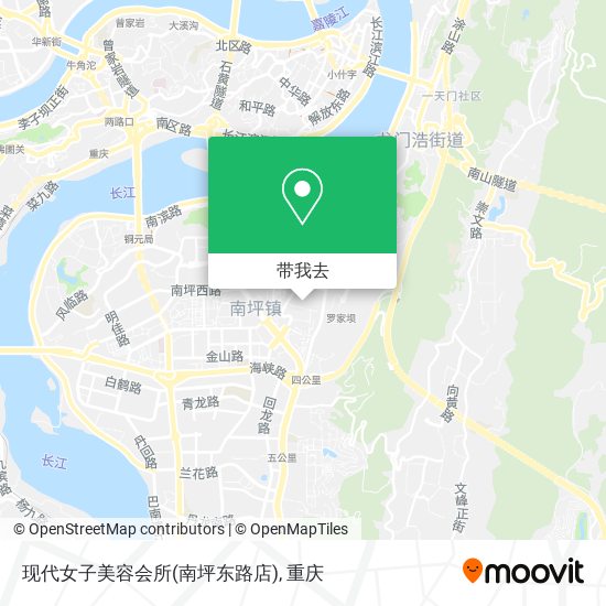 现代女子美容会所(南坪东路店)地图