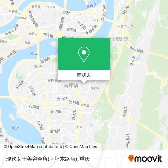 现代女子美容会所(南坪东路店)地图