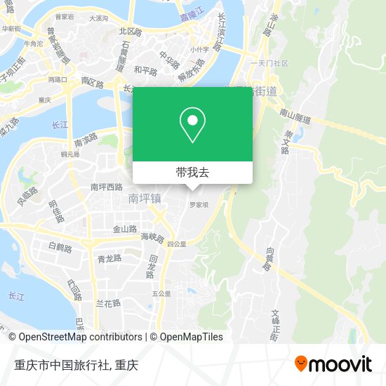 重庆市中国旅行社地图