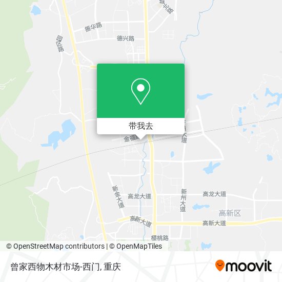 曾家西物木材市场-西门地图