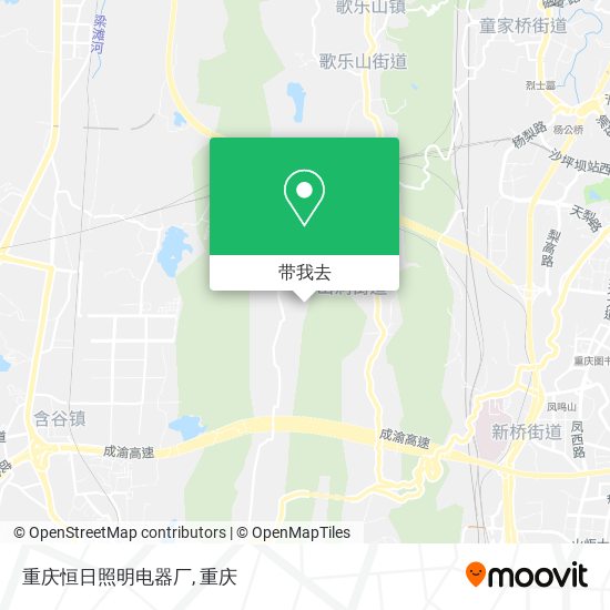 重庆恒日照明电器厂地图