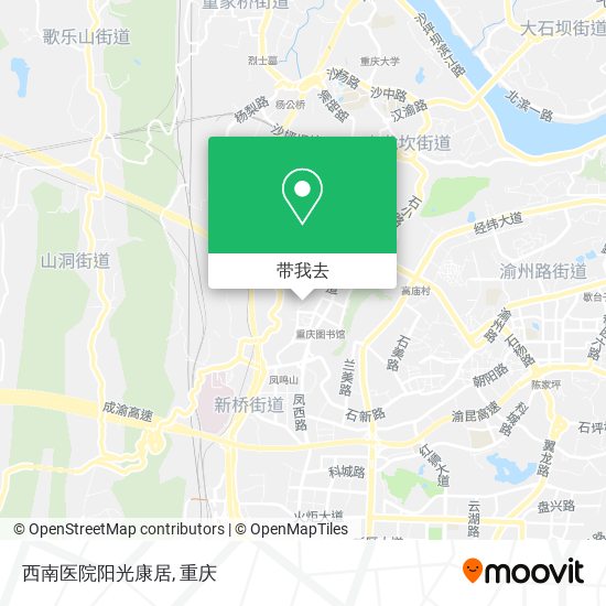 西南医院阳光康居地图
