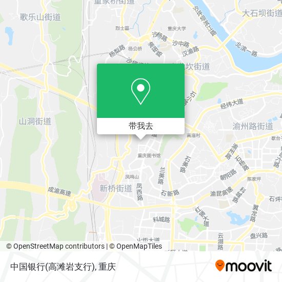 中国银行(高滩岩支行)地图