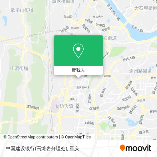 中国建设银行(高滩岩分理处)地图