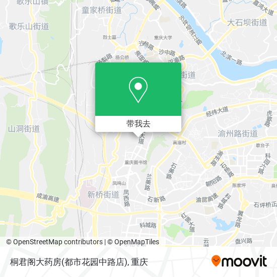 桐君阁大药房(都市花园中路店)地图