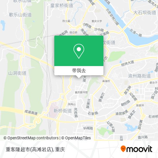 重客隆超市(高滩岩店)地图