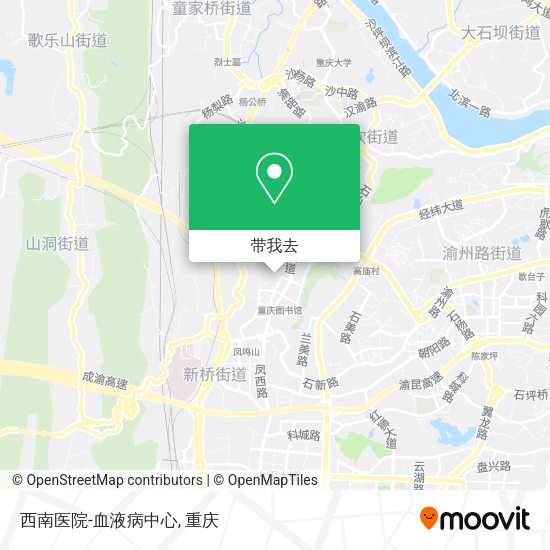 西南医院-血液病中心地图
