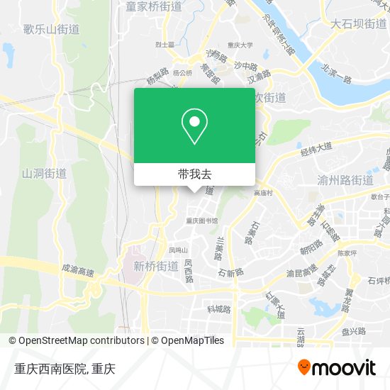 重庆西南医院地图